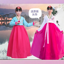 六一儿童演出服装韩版小孩女童女宝宝朝鲜族月衫汉服韩版民族风
