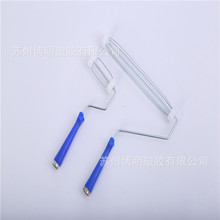 厂家供应粘尘滚筒手柄 可拆换硅胶滚轮洁净室铝手柄除尘粘尘手柄