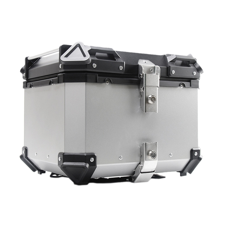 Alta calidad 55L-100L engrosamiento de aleación de aluminio ternero n. ° 9 caja de cola de motocicleta maletero de viaje de alta calidad