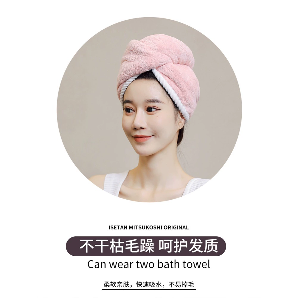 Quick dry hair towel, shower cap, scarf, water absorbent, increased thickness