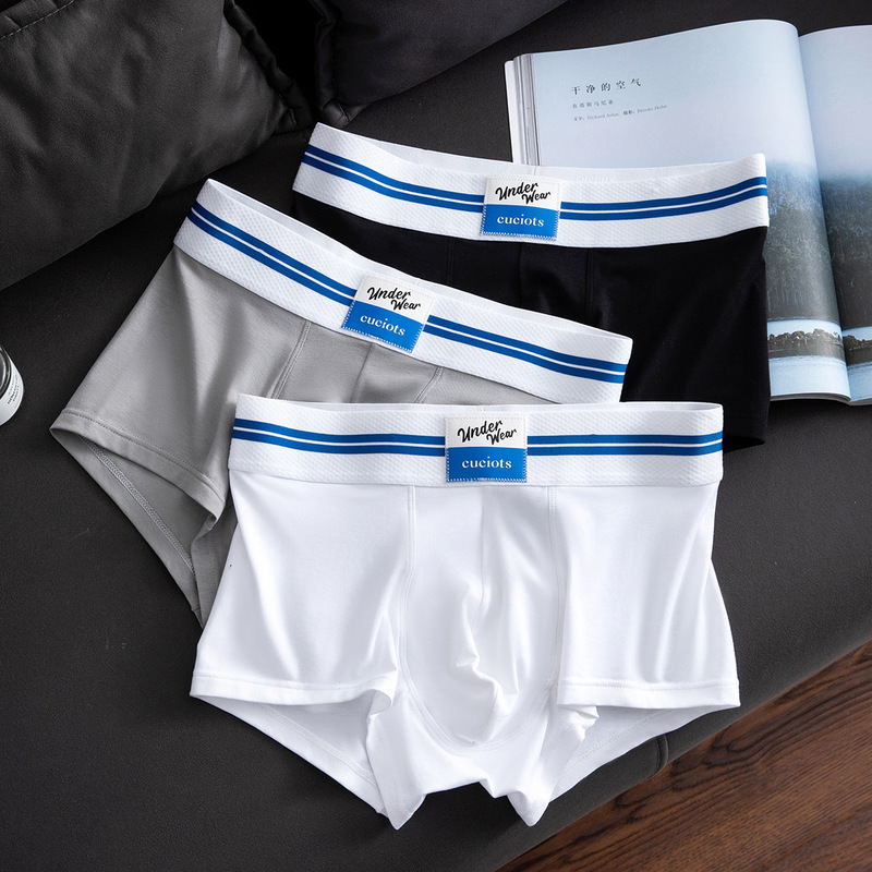 Men's Underwear Modal Antibacterial Crotch Sexy Boxers Autumn and Winter Fashion Boxers Sports Boys Mid-Waist Breathable Men's Underwear Modal Antibacterial Crotch Sexy Boxers Autumn and Winter Fashion Boxers Sports Boys Mid-Waist Breathable
