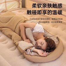 睡袋成人秋冬款户外露营男女冬季加厚防寒露营双人办公室四季被子