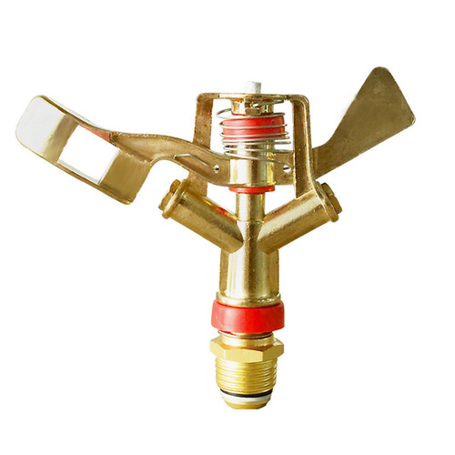 4 points zinc alloy rocker nozzle DN15 lawn rotating 360 degree swing sprinkler irrigation metal double spray 6 points