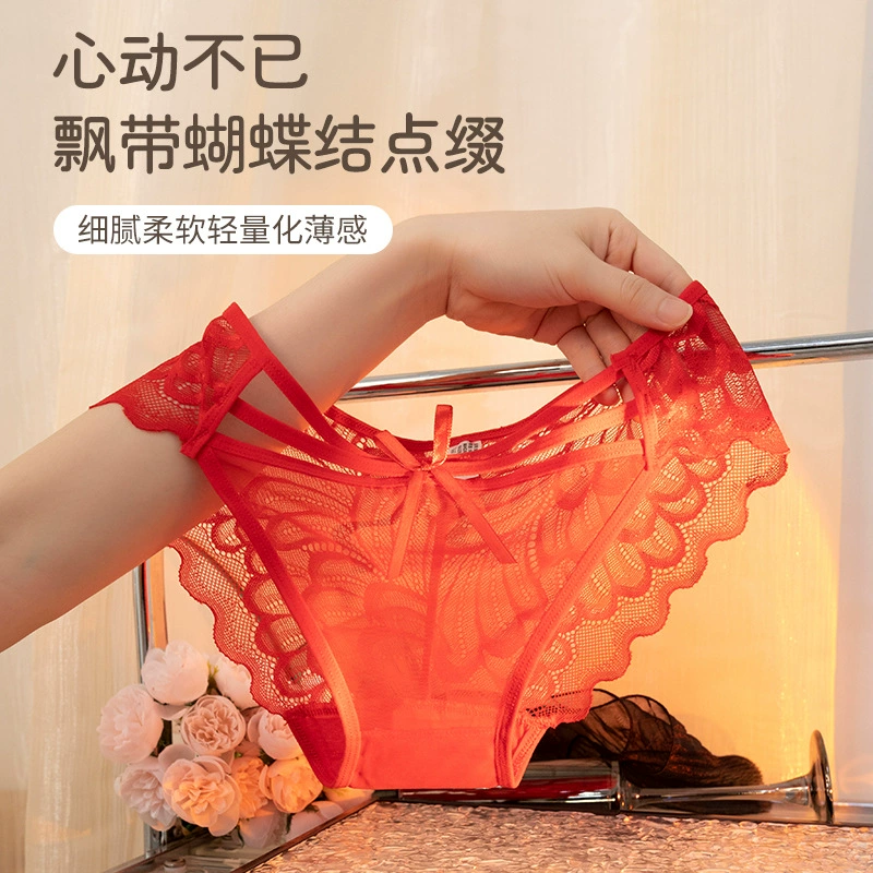 2025 новое сладкое женское белье кружевные sexy butterfly wings low waist hollow mesh женские трусы