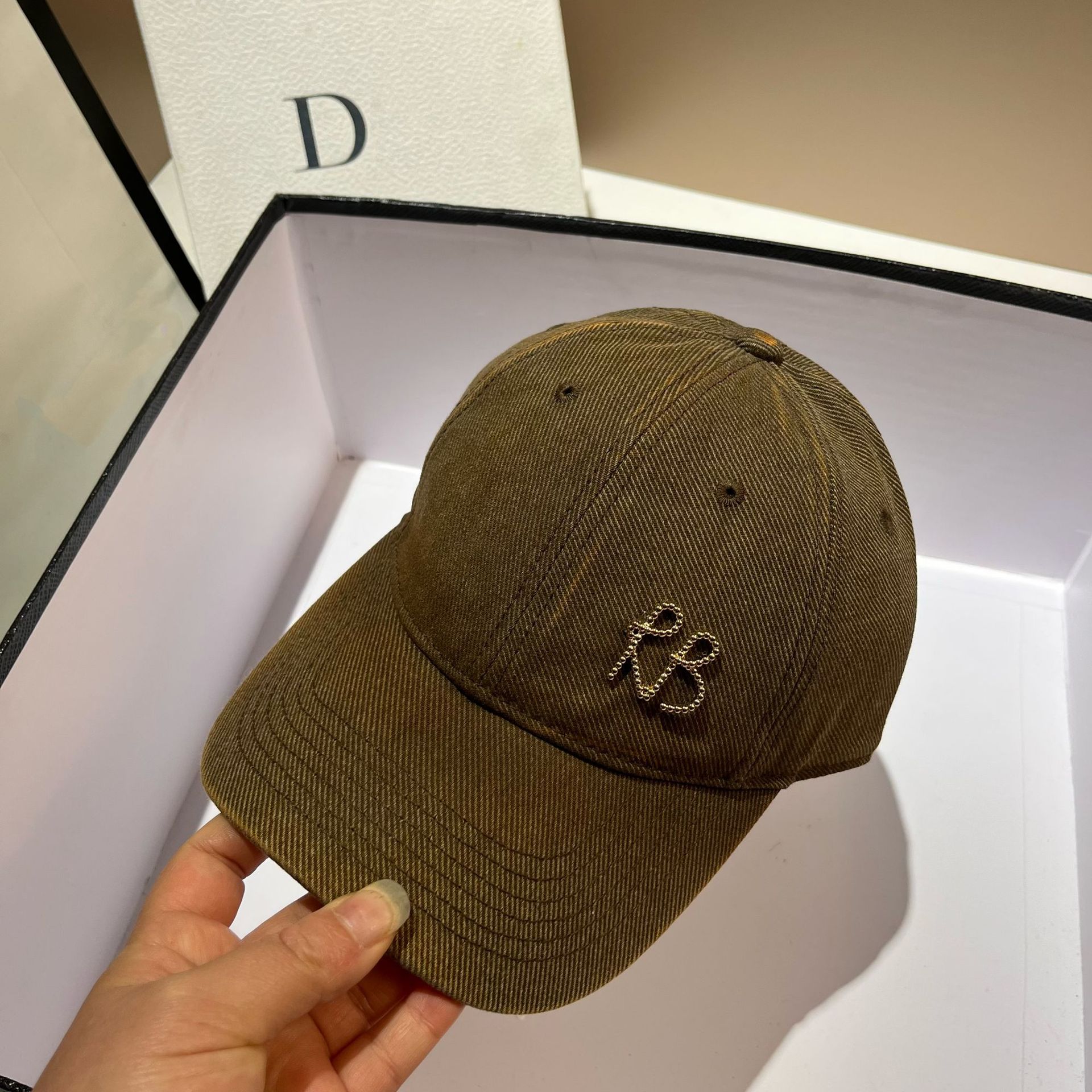 RB-Baseballmütze mit Farbverlauf für den Frühling und Sommer, neue Outdoor-Sport-Freizeitmütze, modische und vielseitige Entenschnabelmütze_voghion.com