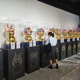 树脂摆件定制玻璃钢雕塑定做潮玩手办工艺品文创IP卡通公仔加工厂