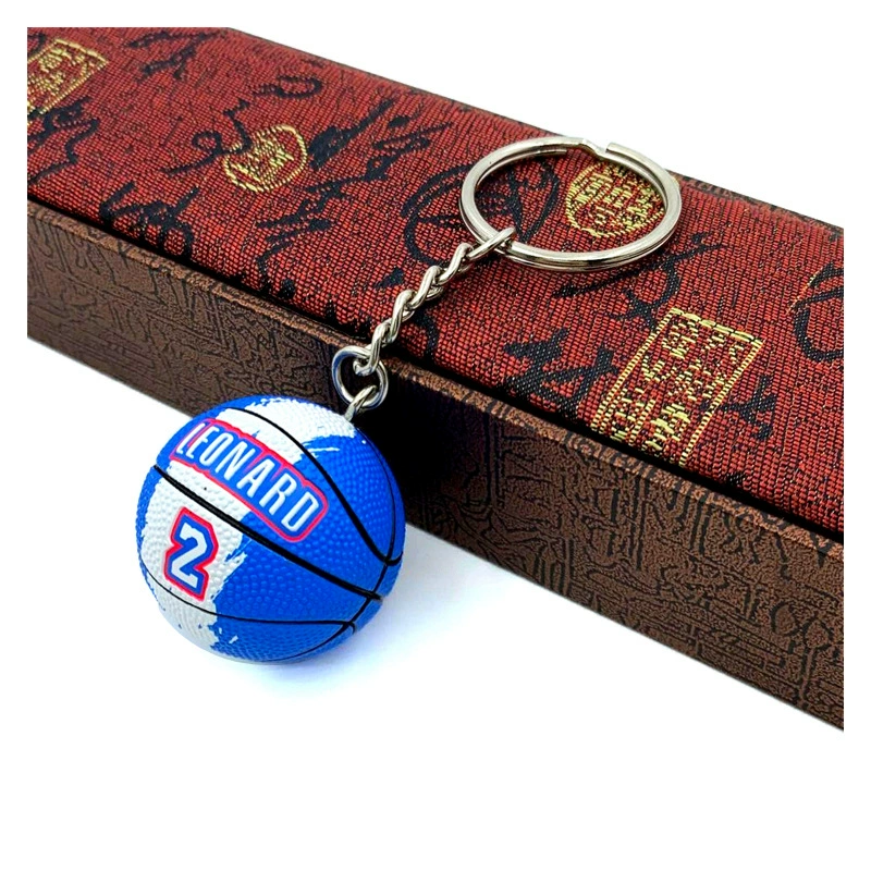 Баскетбольная брелочная подвеска в виде мини-шара NBA, 7,75 × 6,23 × 5,85 см, смешанные цвета команд