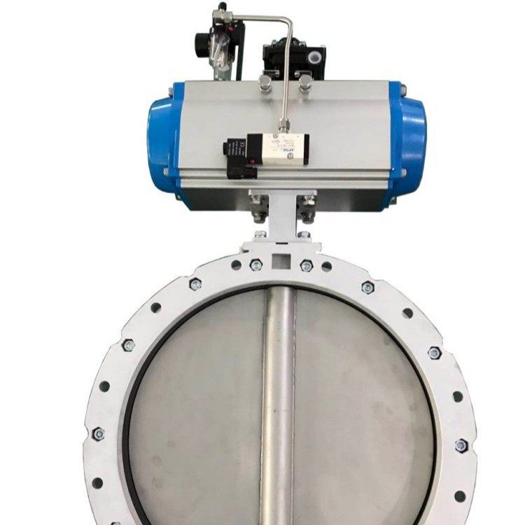 气动对夹 单翼蝶阀 抗氧化性能强 耐腐蚀 厂家支持 按需