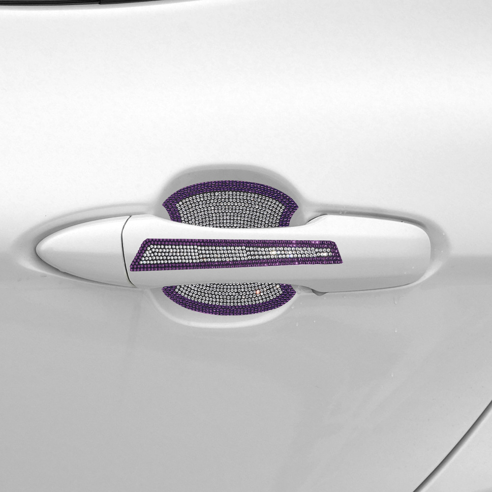 Car Hot Drill Door Handle Protective Film Diamond Anti-Scratch Handle Sticker Car Door Bowl Anti-Scratch Car Handle Protective Film