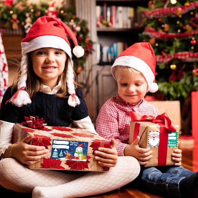 500枚/パッククリスマスシール、祝日祝福装飾プレゼントシリーズステッカーラベル|undefined