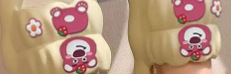 녹색 딸기 곰