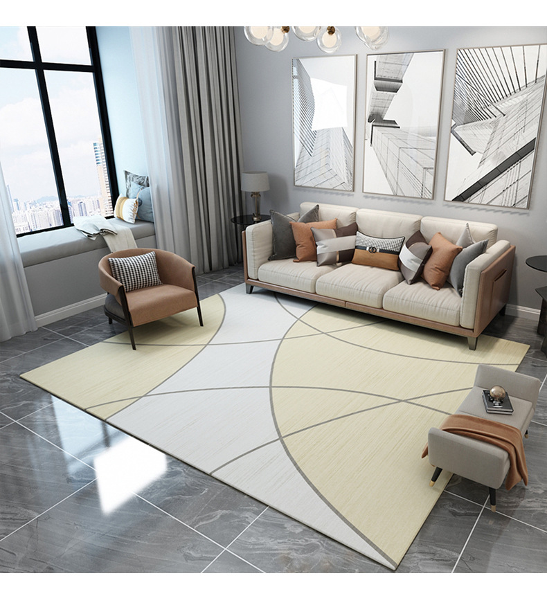 简约地毯,几何抽象地毯,客厅地毯,满铺地毯,ins风地毯