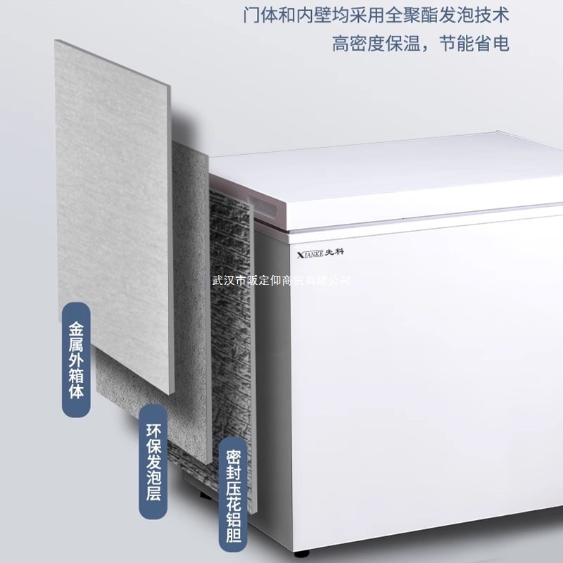 先科节能小冰柜家用迷你减霜商用冷柜小型全冷冻冷藏两用冷柜|undefined