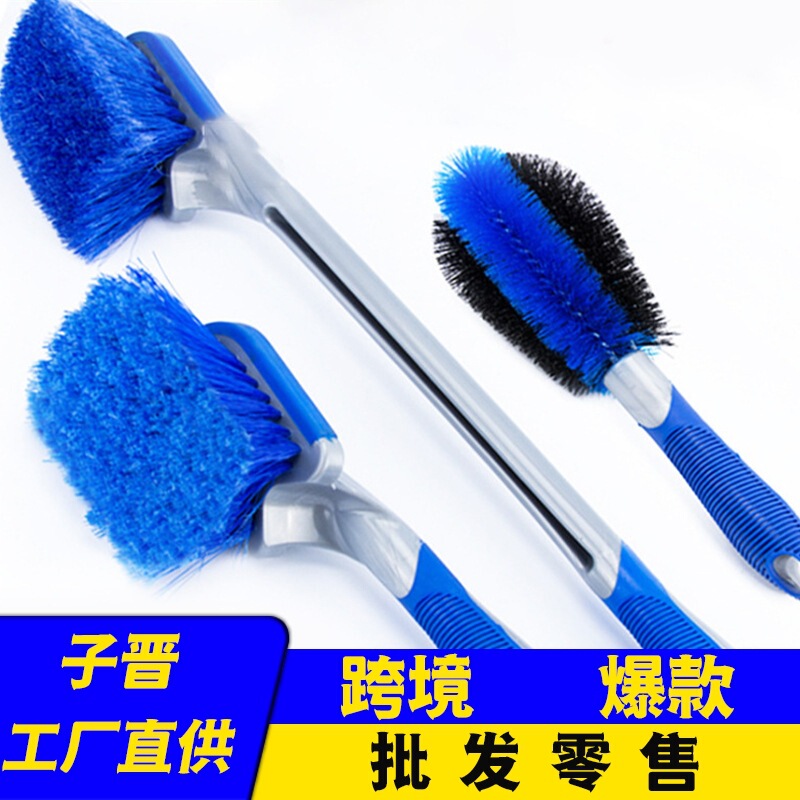 Car wash cleaning brush wholesale wheel brush non-slip anti-freeze soft long handle Car Wash cleaning tire brush manufacturers