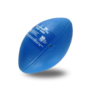 PVC rugby vinyl inflatable ball children play racket hand ball 16CM20CM elastic ball