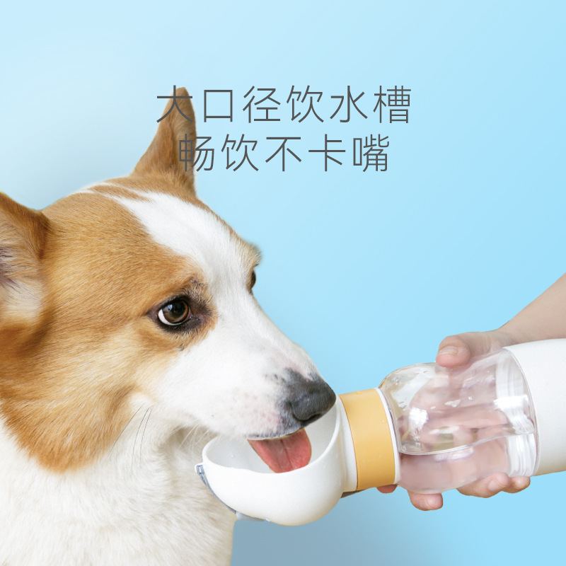 Taza de agua para perros, hervidor de agua para perros, taza portátil, botella de agua para perros para caminar, agua potable para mascotas, agua potable para alimentación, suministros de agua potable