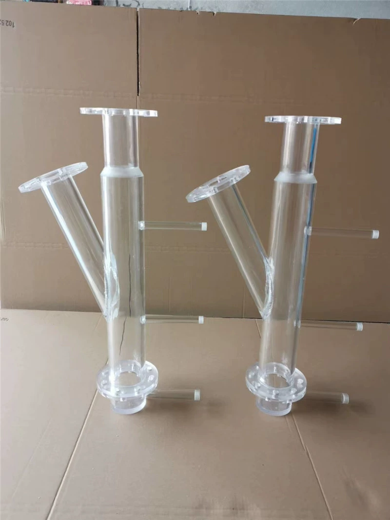 Высокопрозрачный акриловый реактор, круглая трубка, перфорированная, с прорезями, конусная воронка, полусфера с резьбой, получила высокую оценку и пользуется большим спросом.