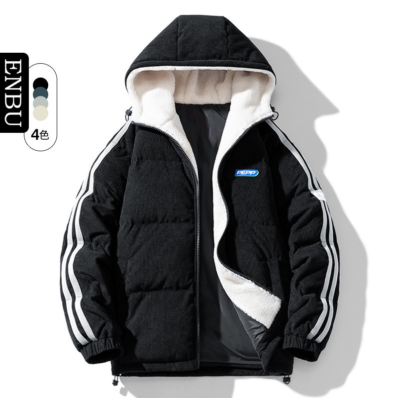 Chaqueta de Algodón con Capucha para Hombre de Poliéster, Con Capucha, Térmico, para Uso Casual, para Invierno image 3