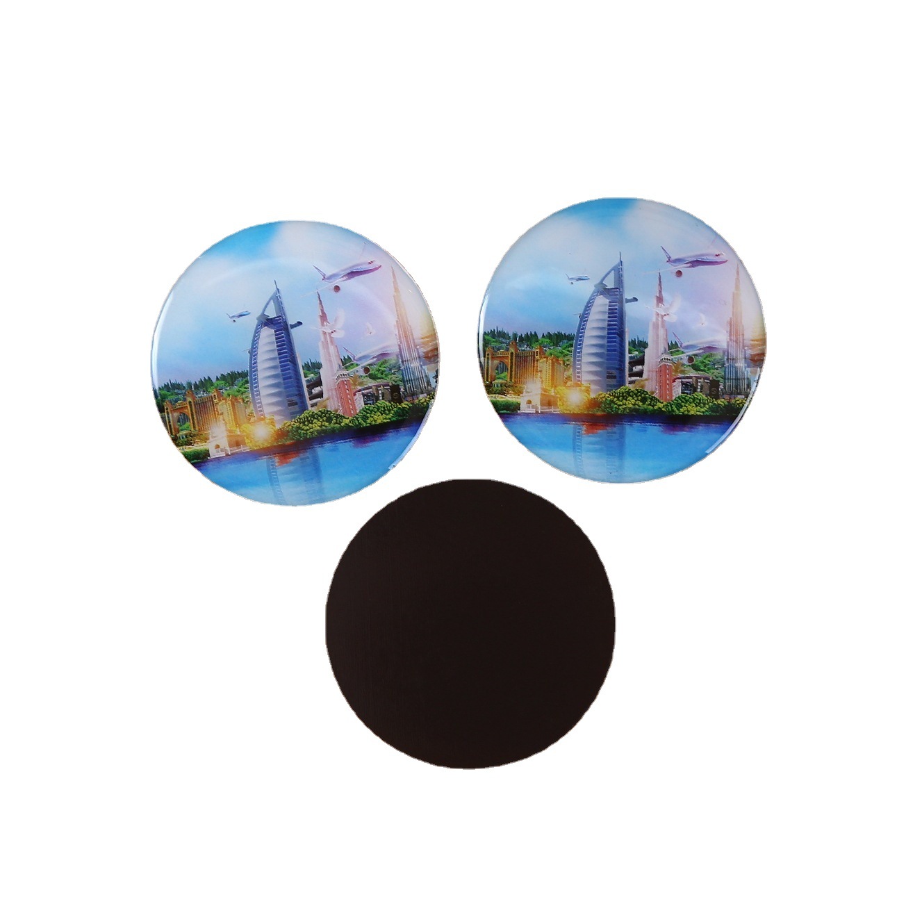 Fabricante de imanes de nevera de epoxi coloridos, pegatinas magnéticas suaves de gato de la suerte de dibujos animados, imanes de nevera de epoxi de cristal, hechos a medida