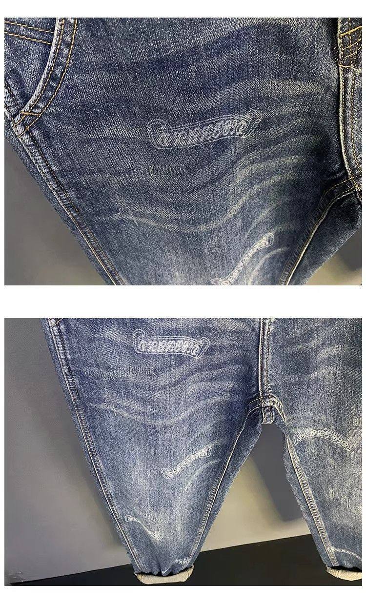 Loose Fit Men's Pants, 2026 Spring New Trendy And Cool Printed Jeans, American Retro Washed Men's Pants_mkmklike.com