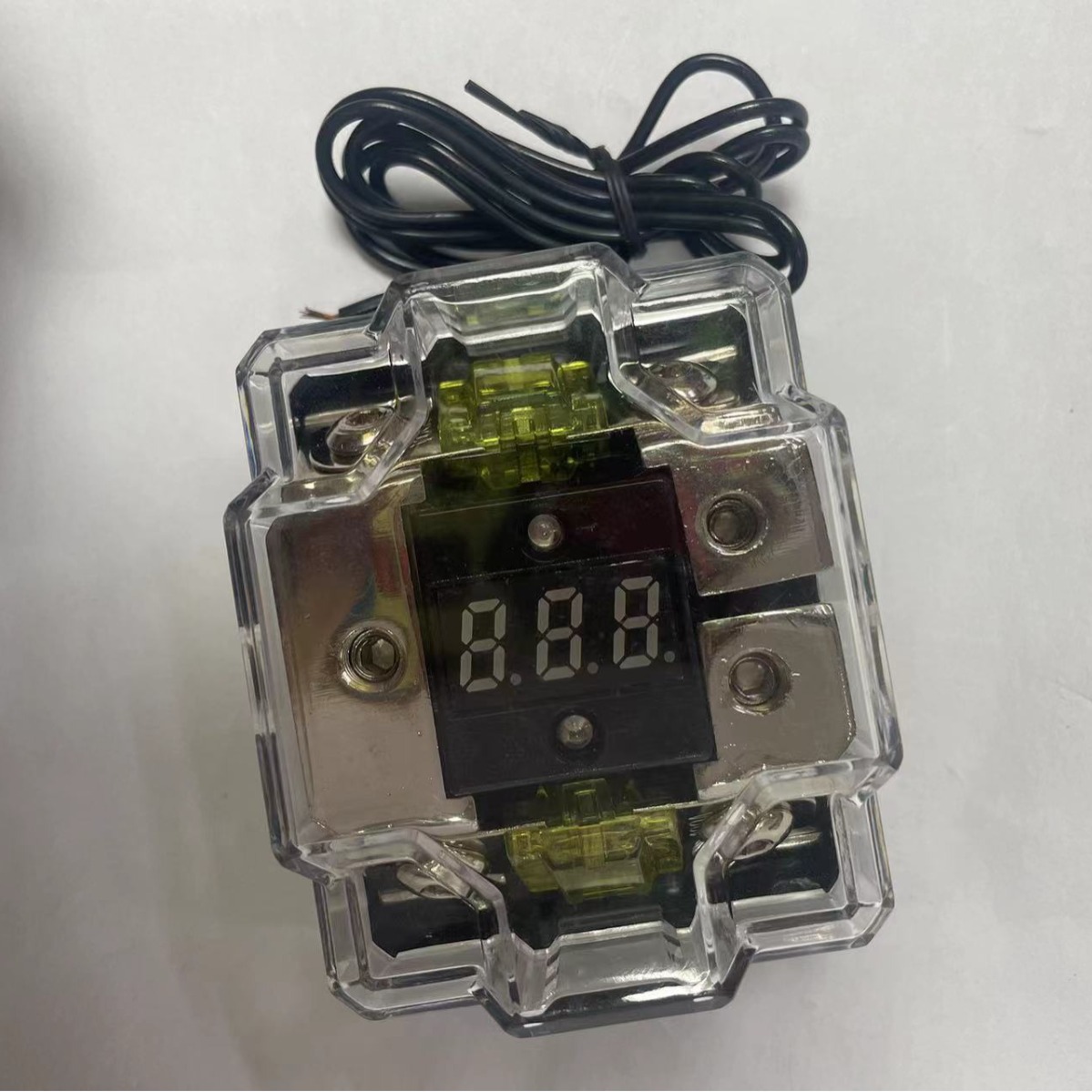 汽车音响AFS保险丝座 保险胆 保险盒带数码显示保险一出二保险盒