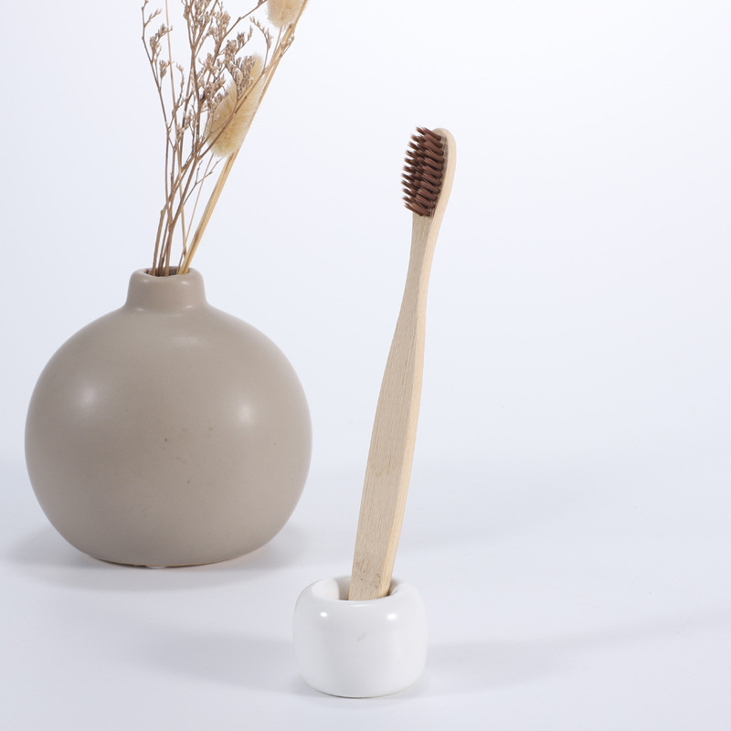 Cepillo de dientes de bambú adulto cepillo desnudo al por mayor cadena hotel lavado pelo suave cepillo de dientes desechable