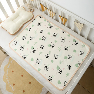 70x 100cm Crepe Baby Diaphragm Pad Washable Cotton Newborn Children Waterproof Diaphragm Mat Cross Border