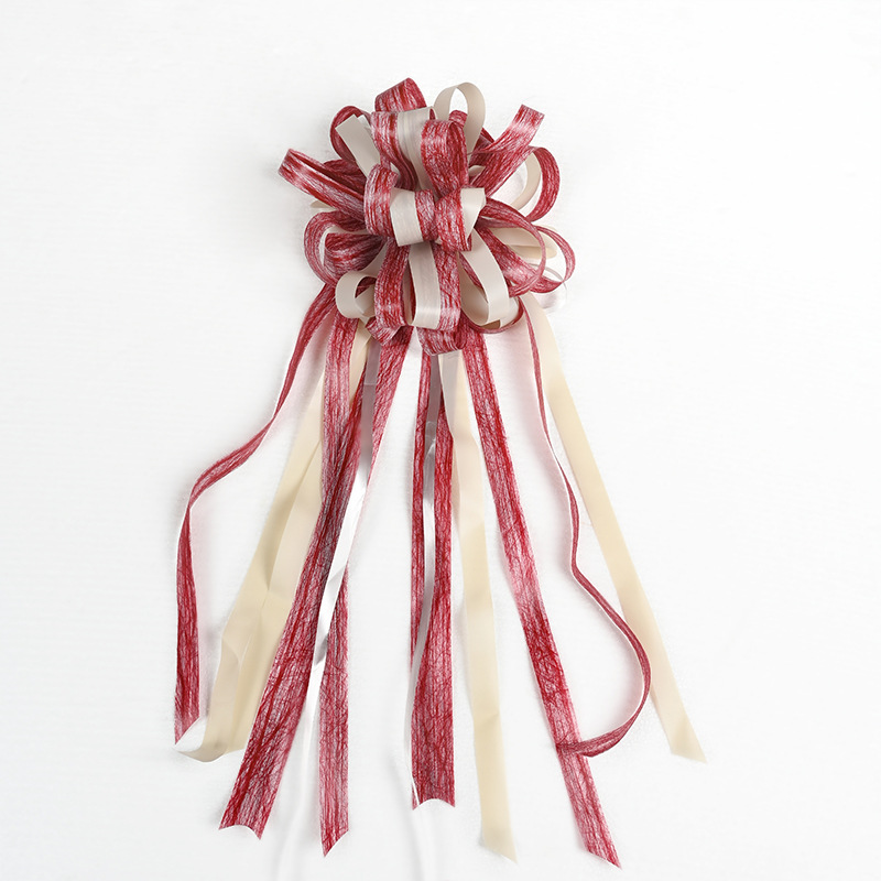 Mayorista boda coche decoración de la casa de bodas Phnom Penh doble alegría flor perezosa gran tira de flores casadas flores de mano