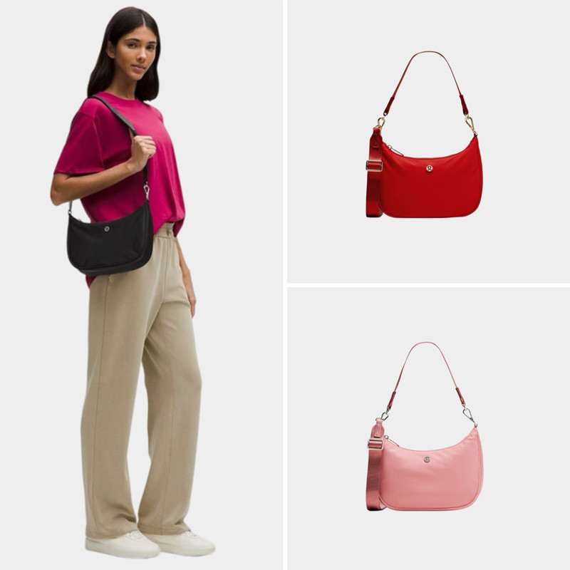 国现Lulu City Essentials Small Shoulder Bag 3L腋下单肩斜挎包