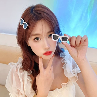 创意墨镜搞怪发夹女 可爱少女心刘海夹鸭嘴夹义乌头饰发饰品批发