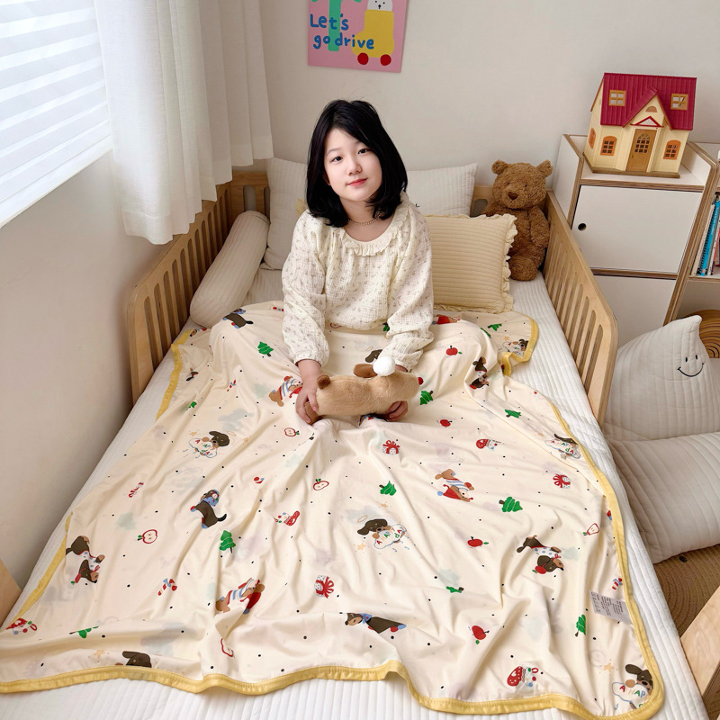 Dachshund / 80cmx110cm knitted throw blanket