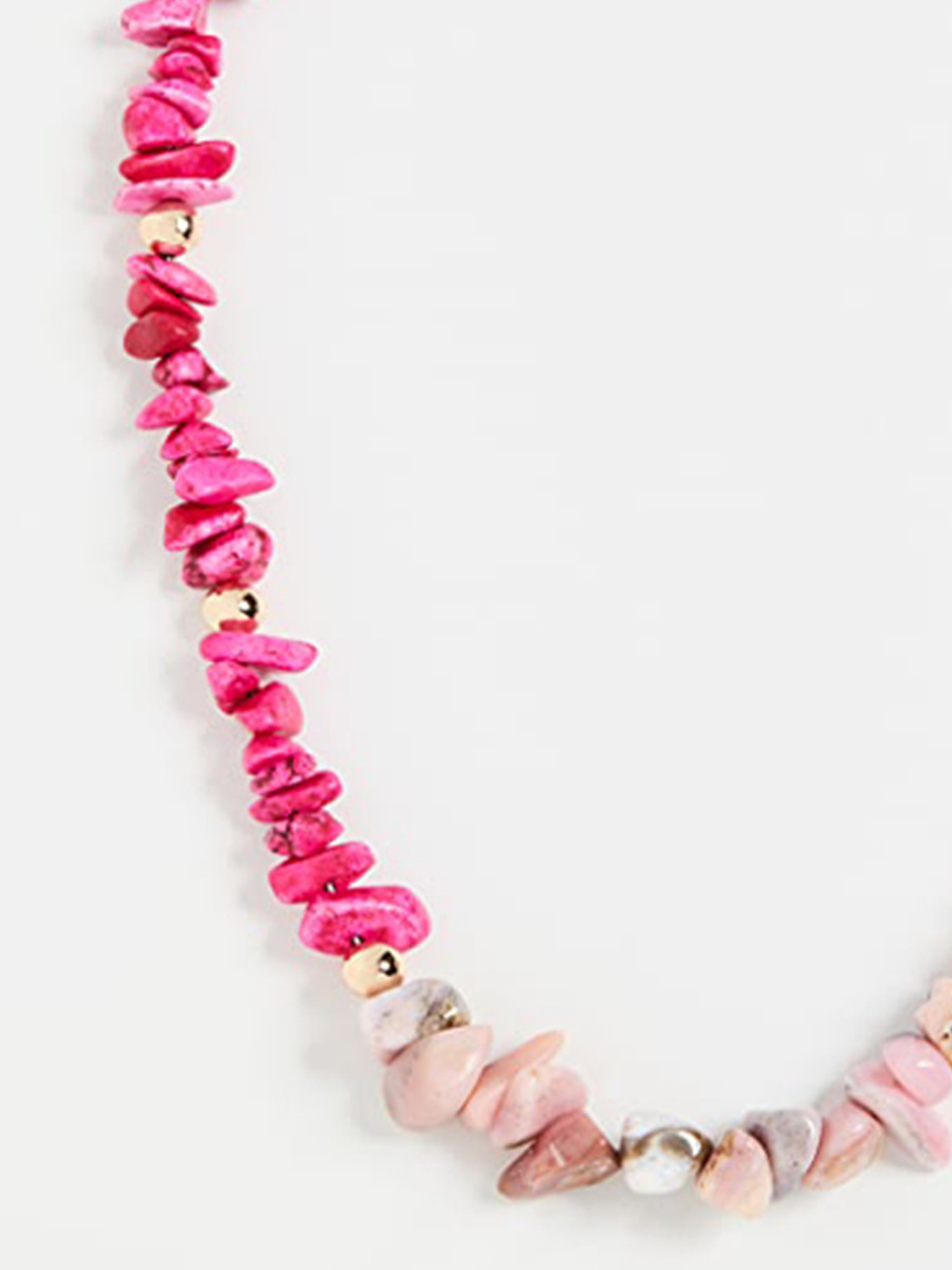 Fashion Irregular natural stone Plating Necklace 1 Piece