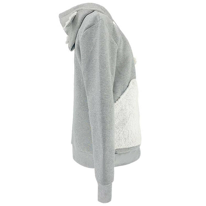 Women's Winter Lamb Fleece Hooded Sweater 2