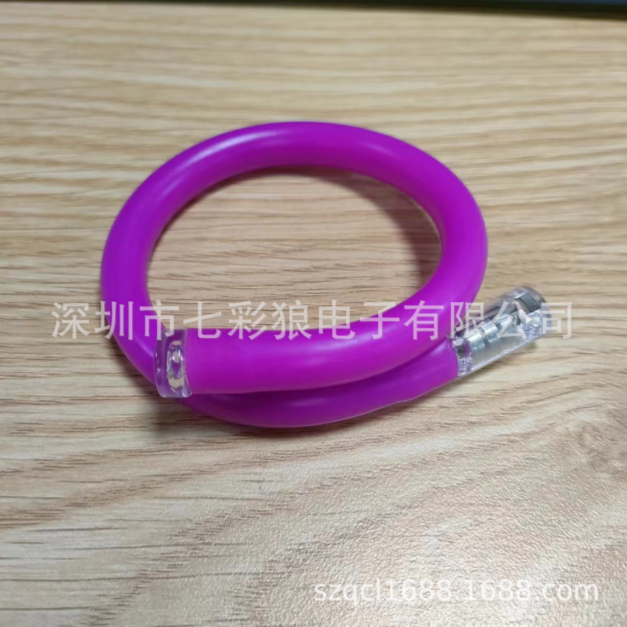 Pulsera luminosa de tubo Pulsera intermitente de colores LED Accesorios de vítores de concierto Pulsera estirable de tubo TPU