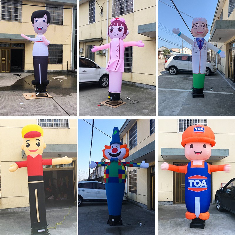 Estrella de baile aéreo inflable danza swing maniobra de dibujos animados modelo de aire centro comercial celebración guía modelo popular publicidad