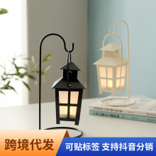 ins风少女心浪漫铁艺星星烛台摆件卧室床装饰香薰小夜灯家居烛台