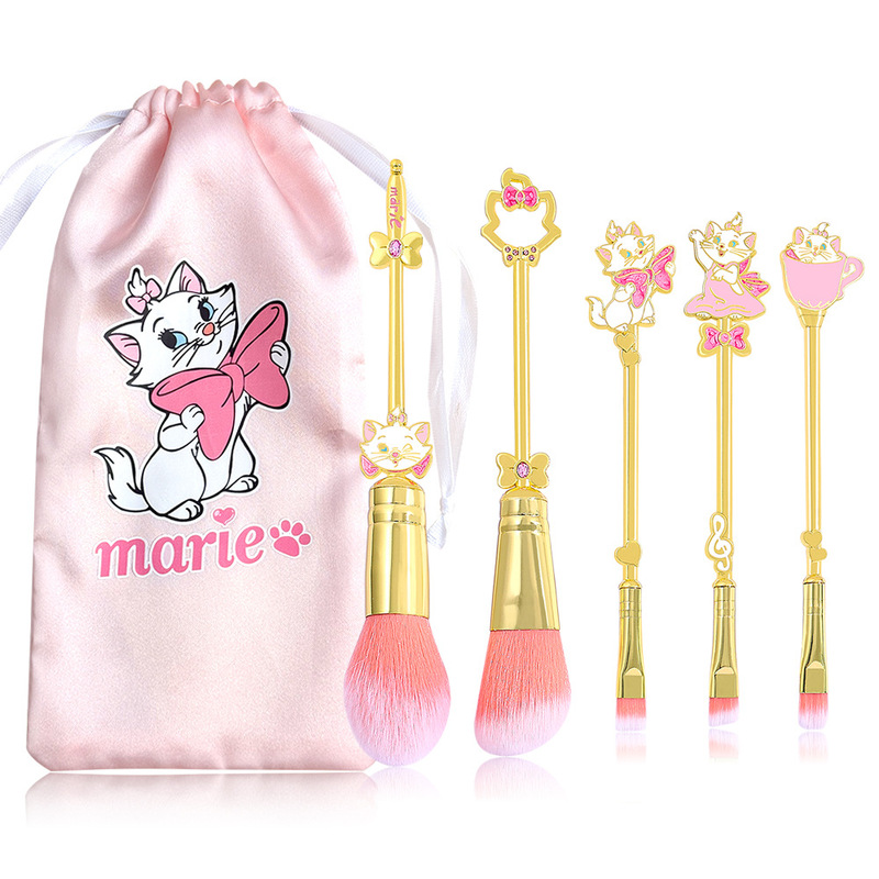 米迪狐 可爱少女风玛丽猫化妆刷套装Marie卡通散粉刷眼影刷批发|undefined