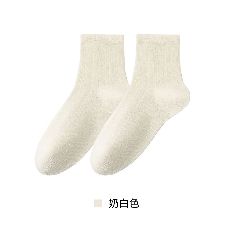 Pila de calcetines para mujer, calcetines finos de verano miu, calcetines de malla transpirables sin huesos, medias de ballet blancas simples