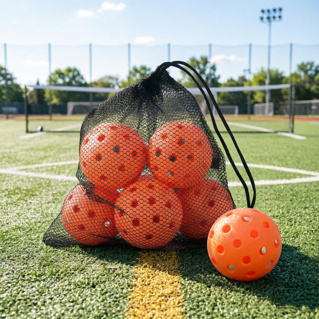 Mesh Bag for Pickleball Storage, Holds 26 Holes, 40 Holes, 74mm Perforated Balls, Pe High-Quality Pickleballball