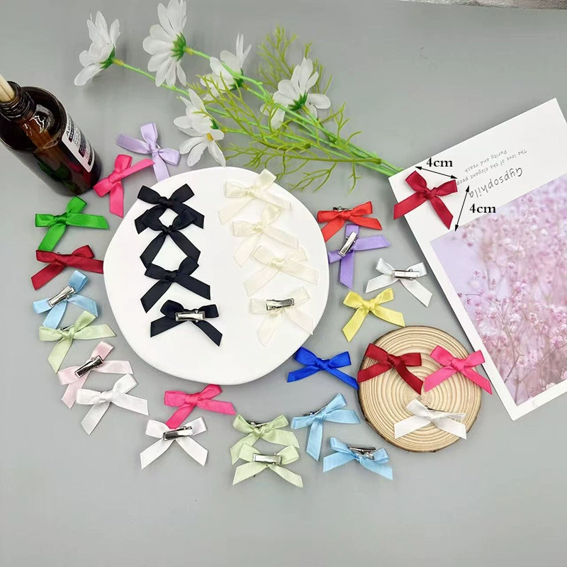 4 см бант заколка для волос балет ветер шелк многоцветный мини-трубочка