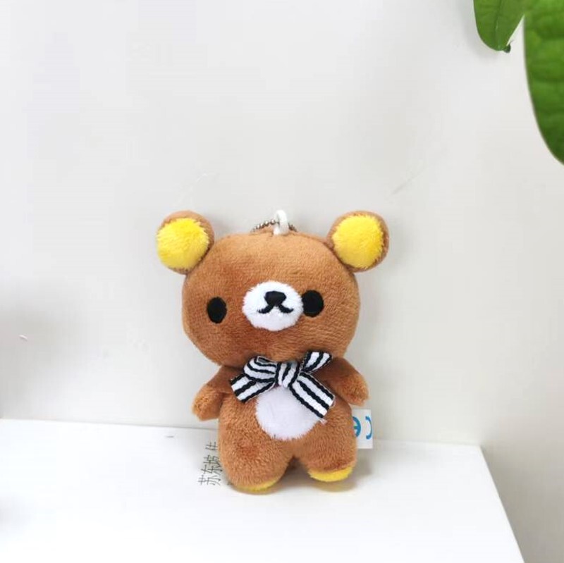 インスタ映えするぬいぐるみペンダント、可愛い日本風リラックマのぬいぐるみ、ペンダント、キーホルダー、バッグ飾り、カップルギフト|undefined