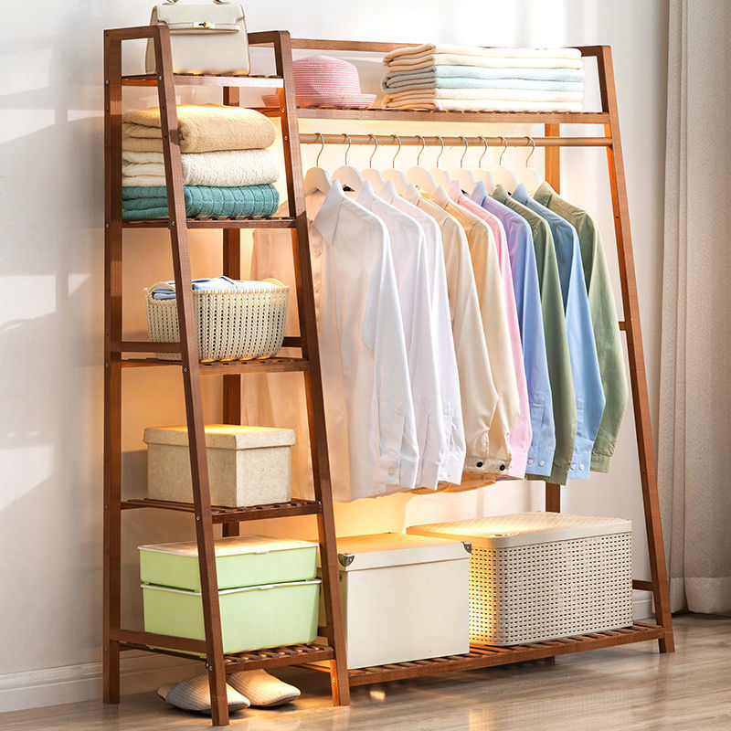 wholesale coat hanger to ground vertical wardrobe bedroom Clothes hanger household Shelf Coat rack Room Shelf simple and easy