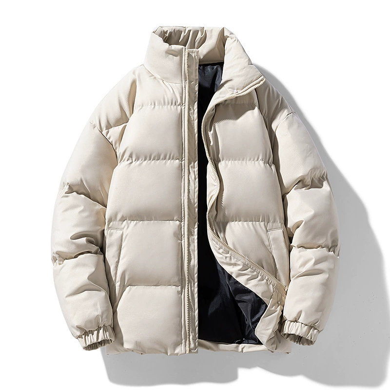 Oversize зимнее утепленное пуховик для подростков, усиленная теплоизоляция, высокий воротник, размеры M–3XL, черный/кремовый/кофейный