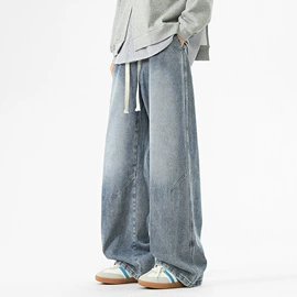 男式牛仔裤;男式休闲裤