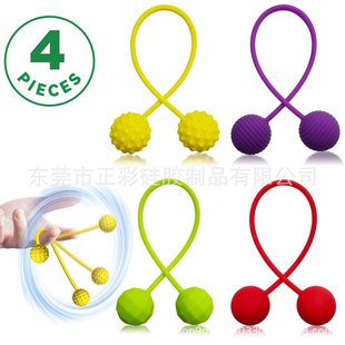 Cross-Border Hot Product Fidget Beads Skill Baola Beads Silicone Fingertip Beads Finger Decompression Baola Beads