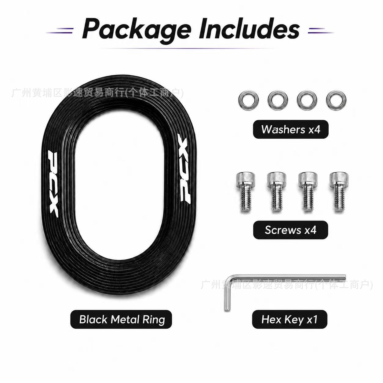 Suitable for Honda Pcx160 Motorcycle Modification Accessories Muffler Protective Cover Exhaust Port Aluminum Alloy Decorative Ring
