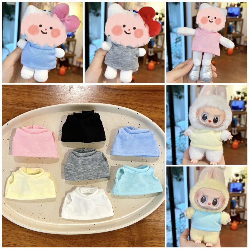 [Only Baby Clothes] First, Second and Third Generation Labubu Long-Legged Kitty Trendy Doll Dress-Up Accessories High-Neck Vest