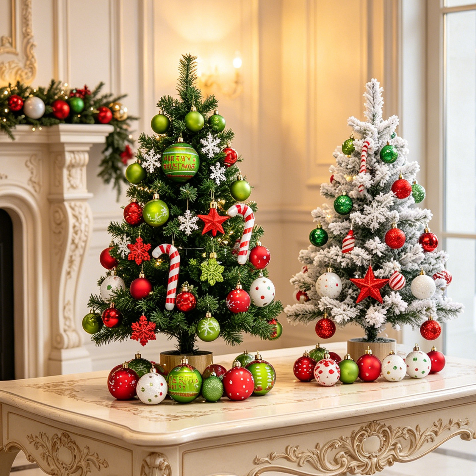 Juego de Esferas Navideñas Galvanizadas 6cm de Plástico para Árbol de Navidad image 4