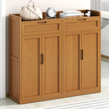 特价鞋架子实木家用室内好看多层卧室防尘收纳简易型门口楠竹鞋柜