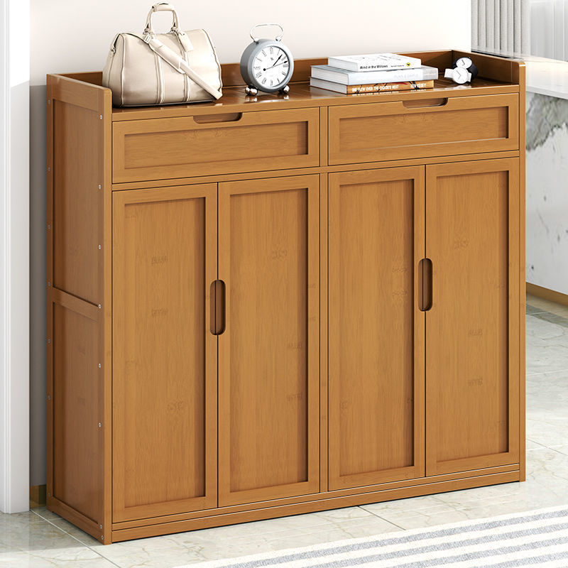 特价鞋架子实木家用室内好看多层卧室防尘收纳简易型门口楠竹鞋柜